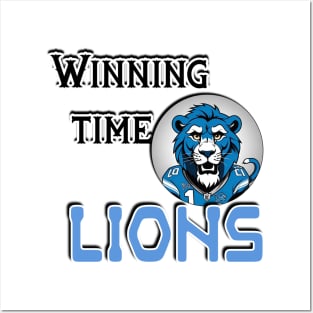 Winning time lions Posters and Art